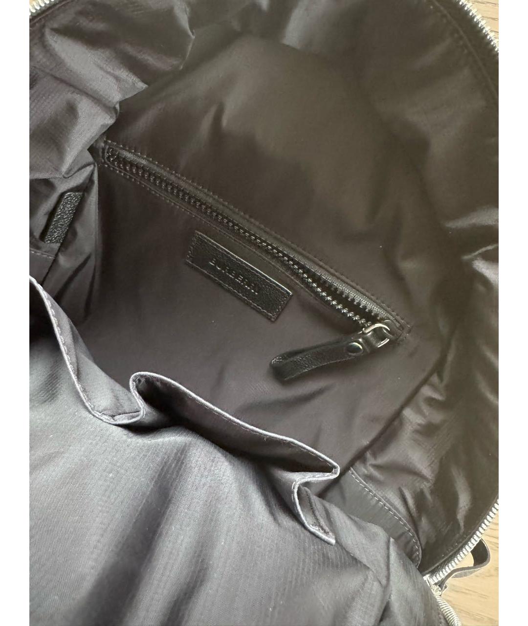 BURBERRY Черный синтетический рюкзак, фото 4