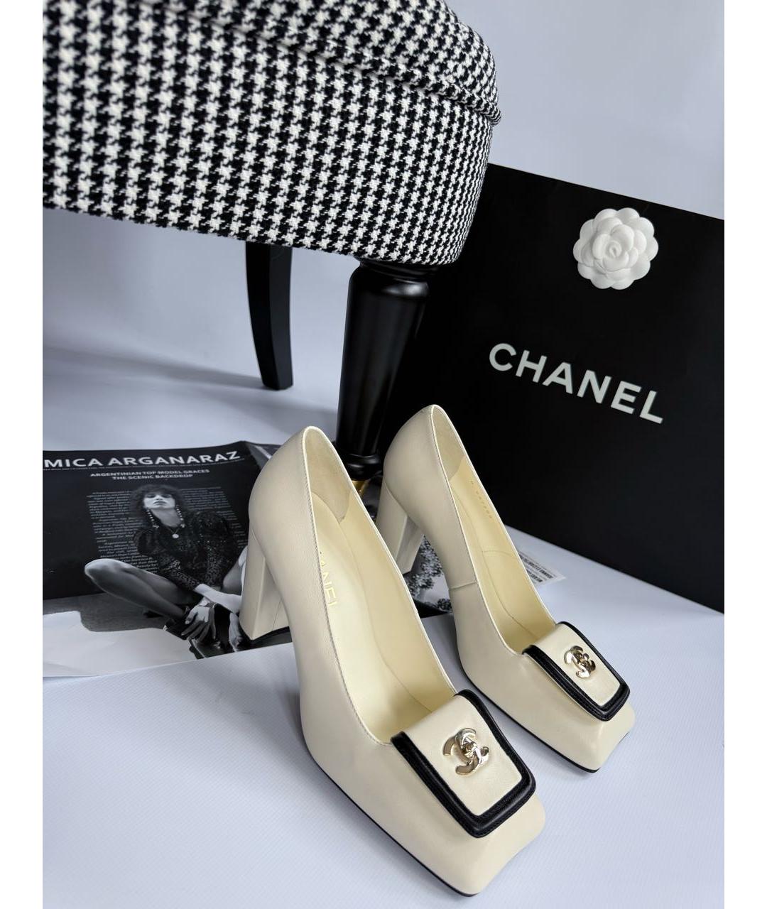 CHANEL Кожаные туфли, фото 5