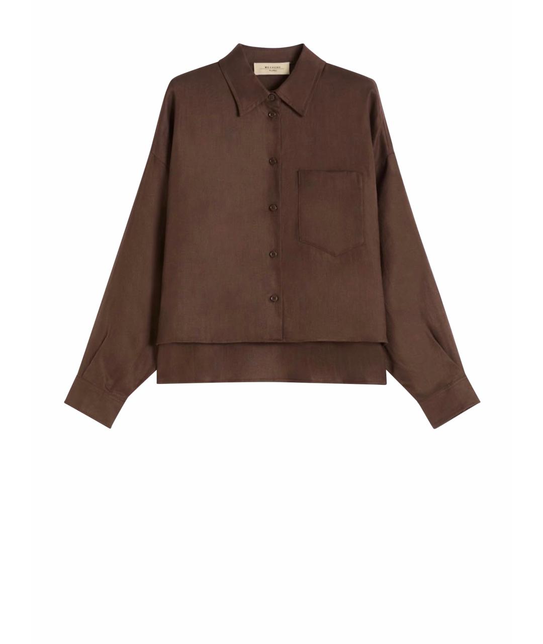 WEEKEND MAX MARA Коричневый льняной костюм с брюками, фото 1