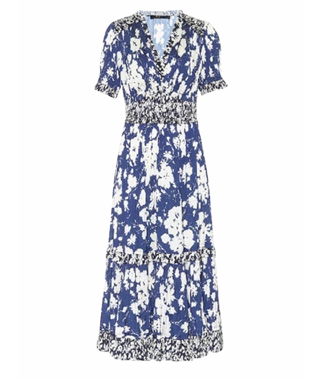 POLO RALPH LAUREN Синее полиэстеровое повседневное платье, фото 1