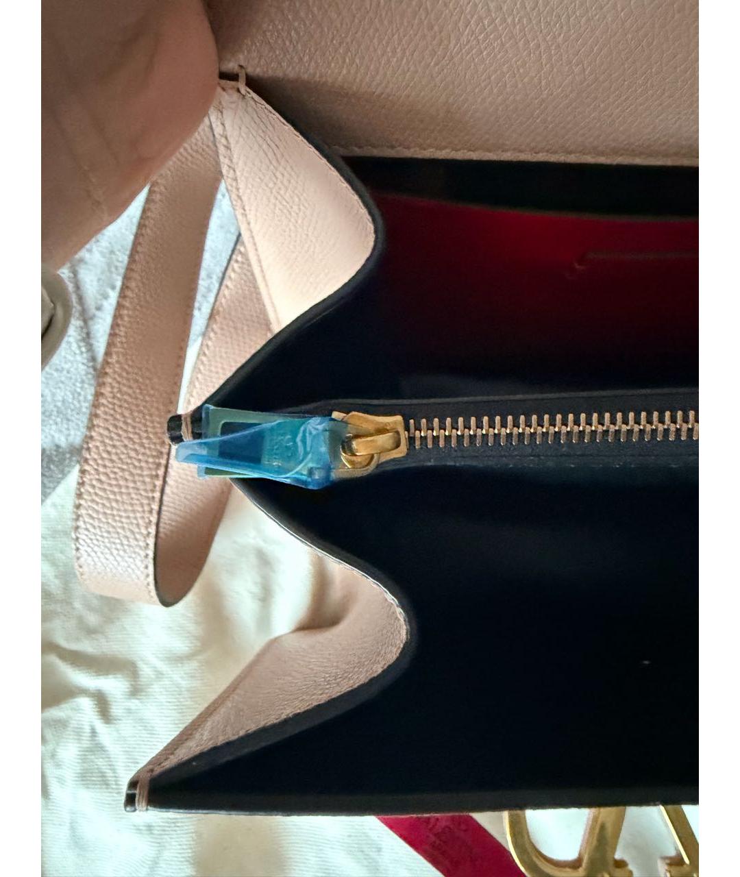 VALENTINO Бежевая кожаная сумка через плечо, фото 4