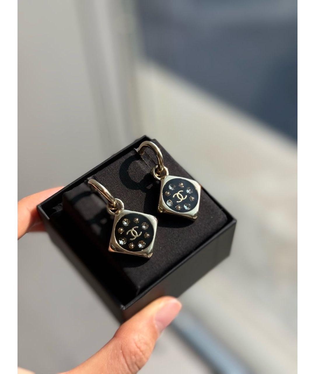 CHANEL Золотые серьги, фото 3