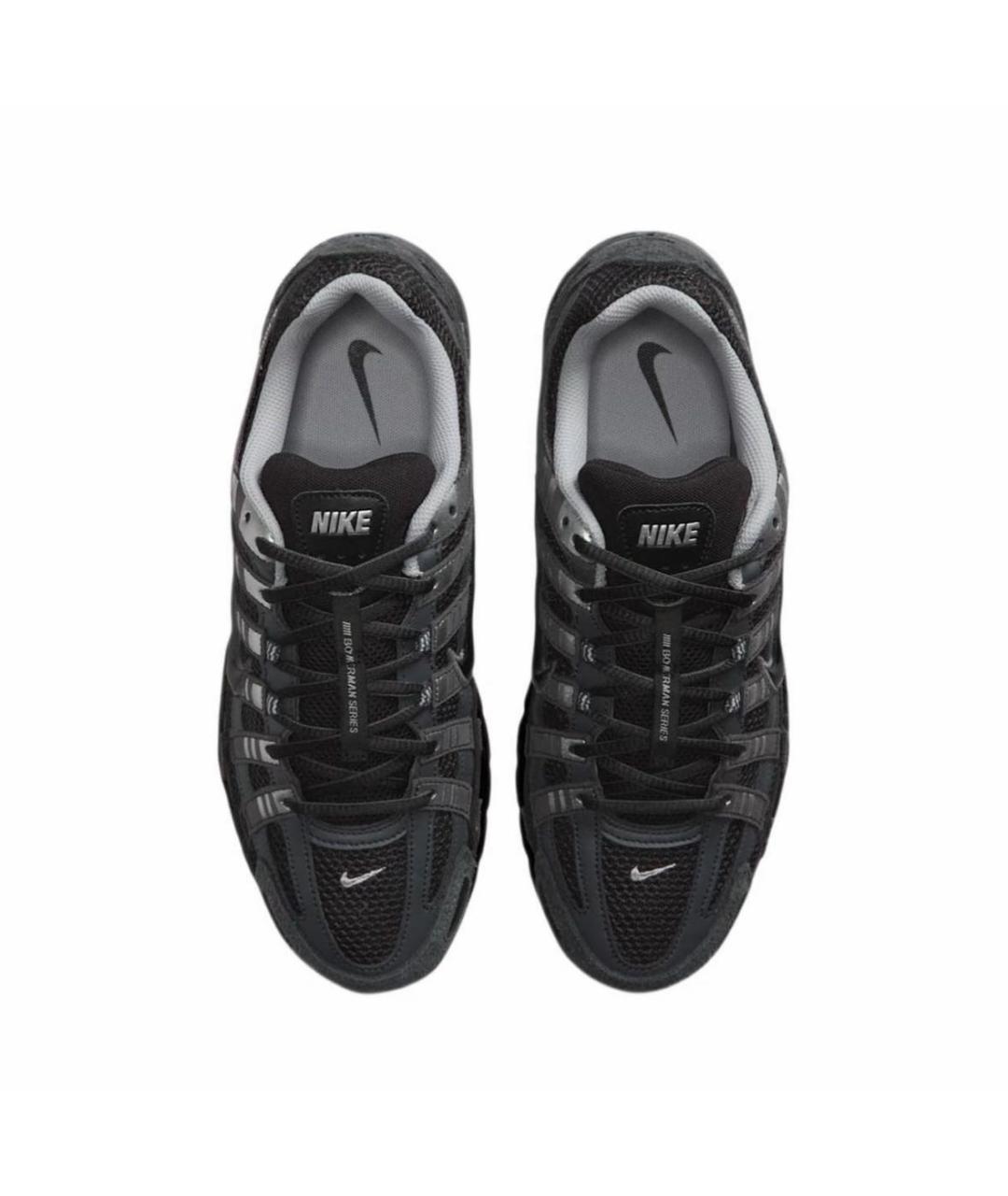 NIKE Черные текстильные низкие кроссовки / кеды, фото 3