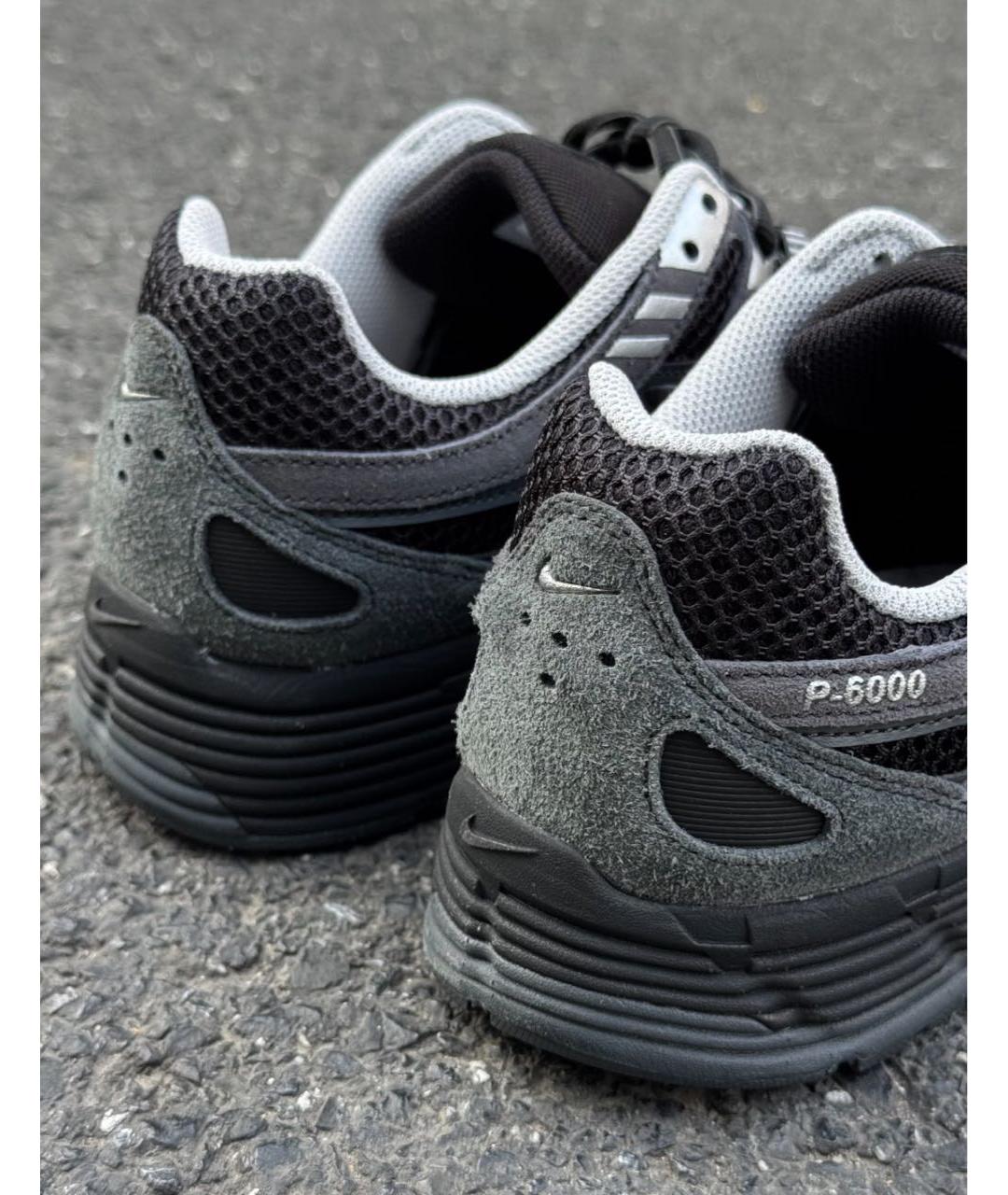 NIKE Черные текстильные низкие кроссовки / кеды, фото 8