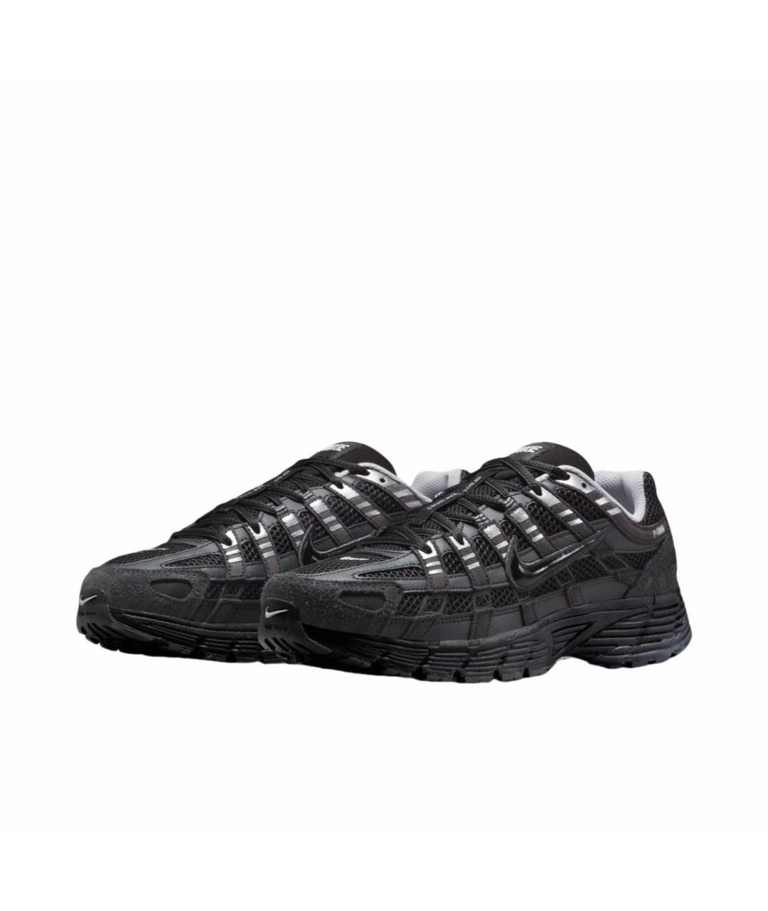 NIKE Черные текстильные низкие кроссовки / кеды, фото 2