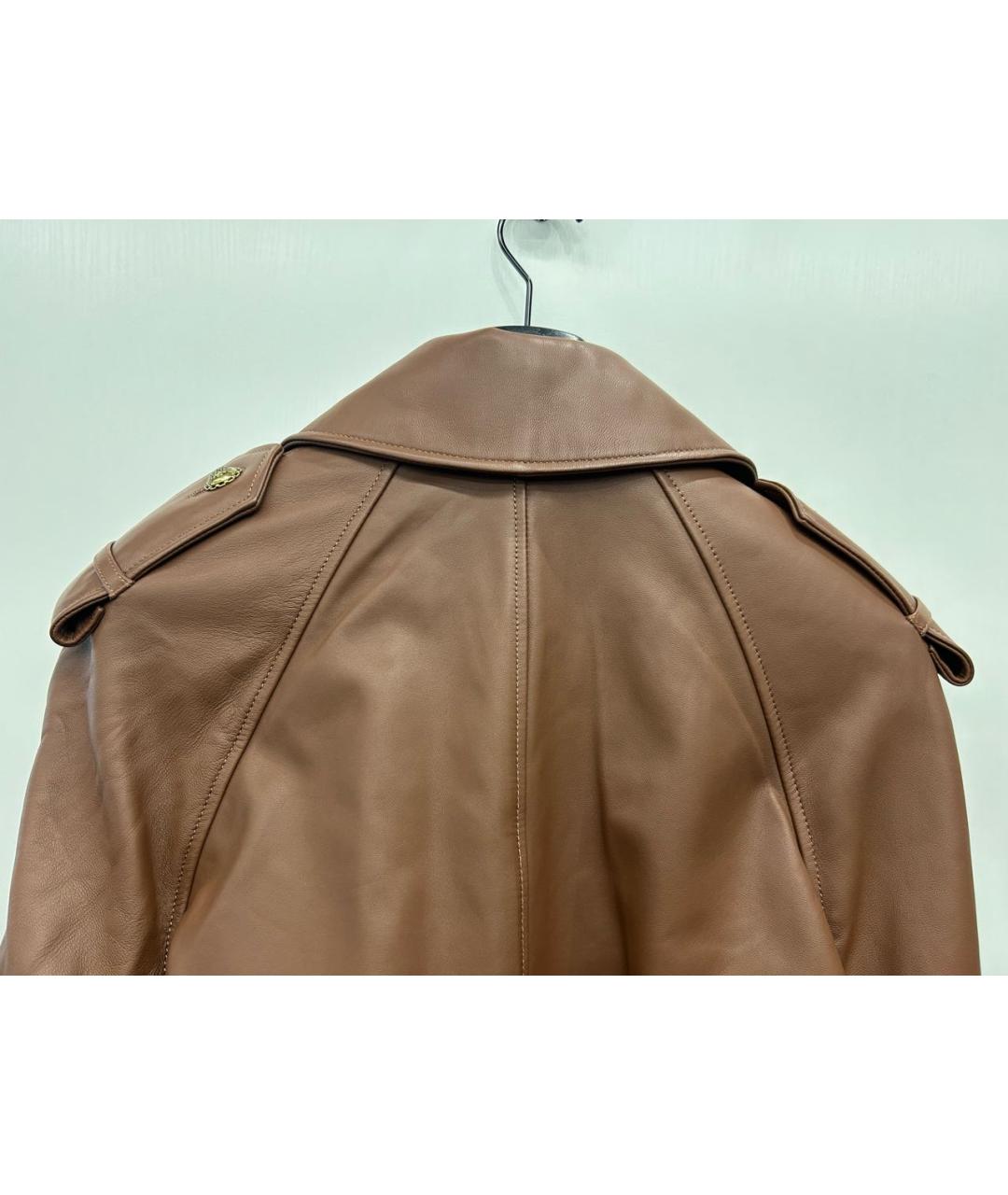 ZIMMERMANN Коричневая кожаная куртка, фото 3