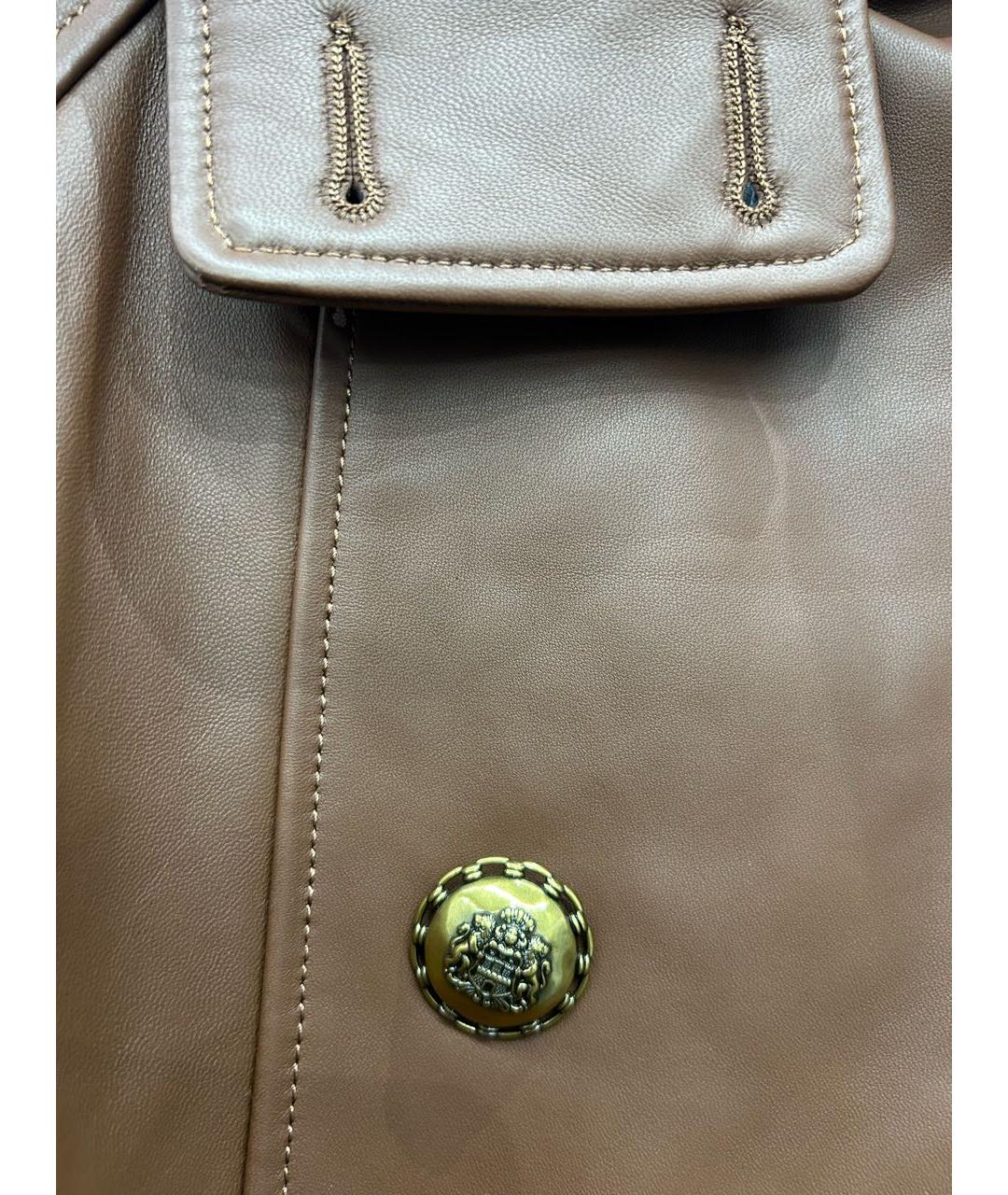 ZIMMERMANN Коричневая кожаная куртка, фото 7