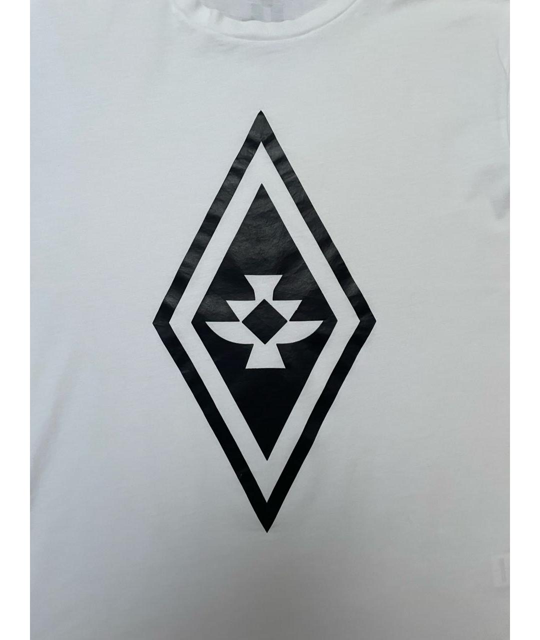 MARCELO BURLON Белая хлопковая футболка, фото 4