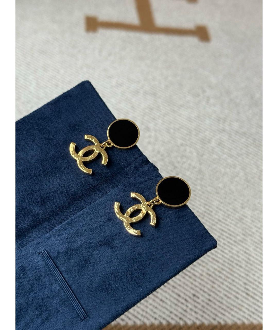 CHANEL Золотые серьги, фото 2