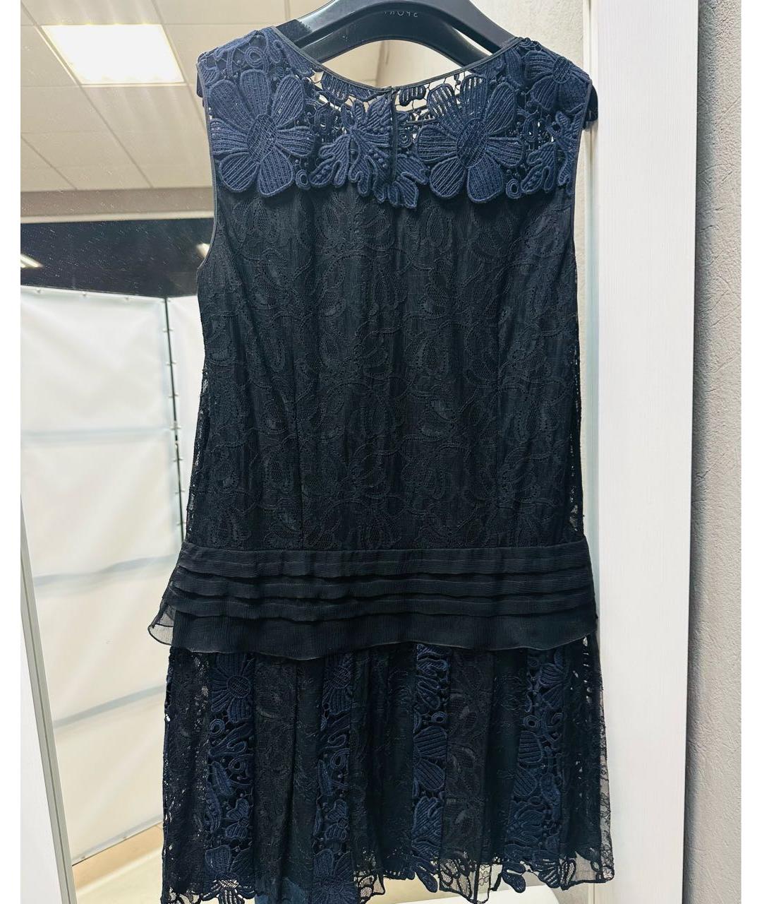 NINA RICCI Темно-синее хлопковое повседневное платье, фото 4