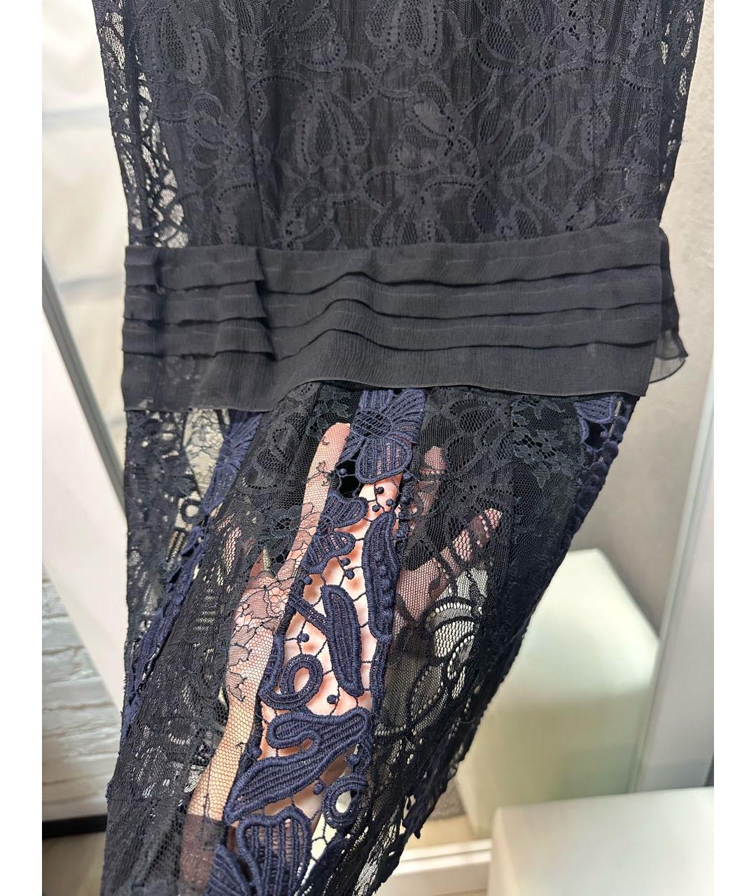 NINA RICCI Темно-синее хлопковое повседневное платье, фото 3