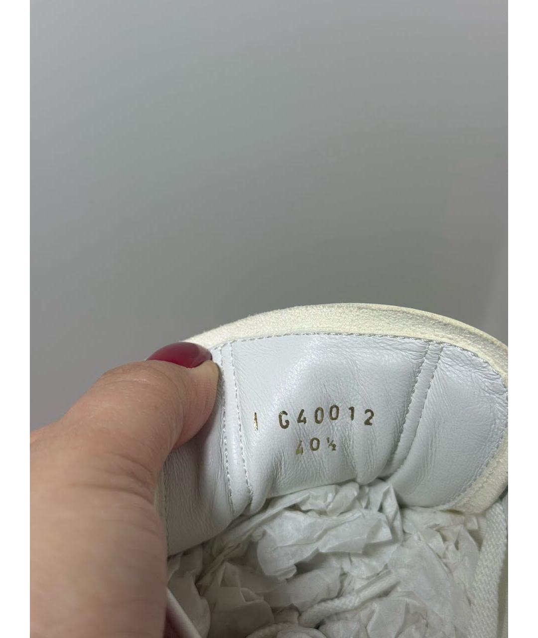 CHANEL Белые кожаные кеды, фото 5