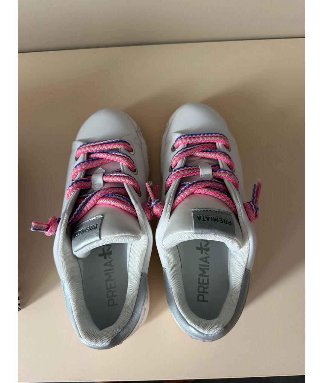 PREMIATA Белые кожаные кеды, фото 3