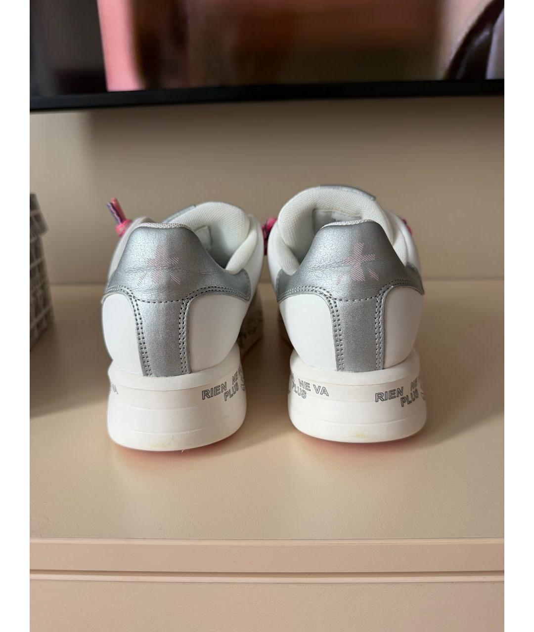 PREMIATA Белые кожаные кеды, фото 4