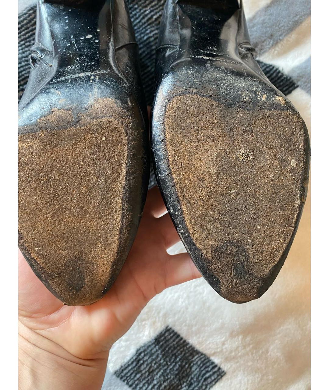 BURBERRY Черные ботильоны из лакированной кожи, фото 6