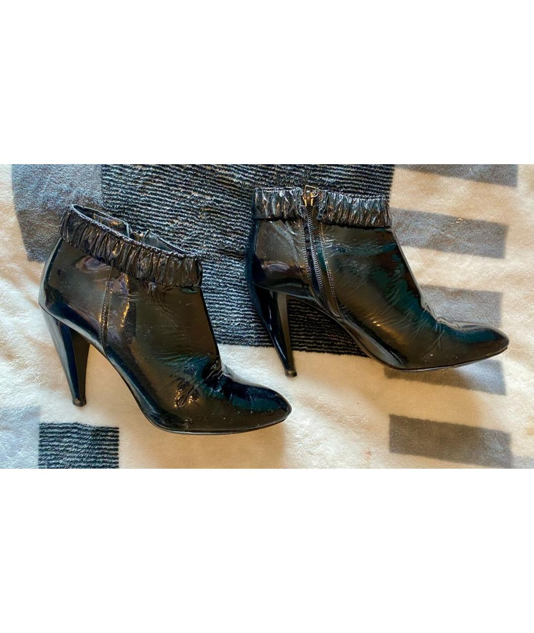 BURBERRY Черные ботильоны из лакированной кожи, фото 7