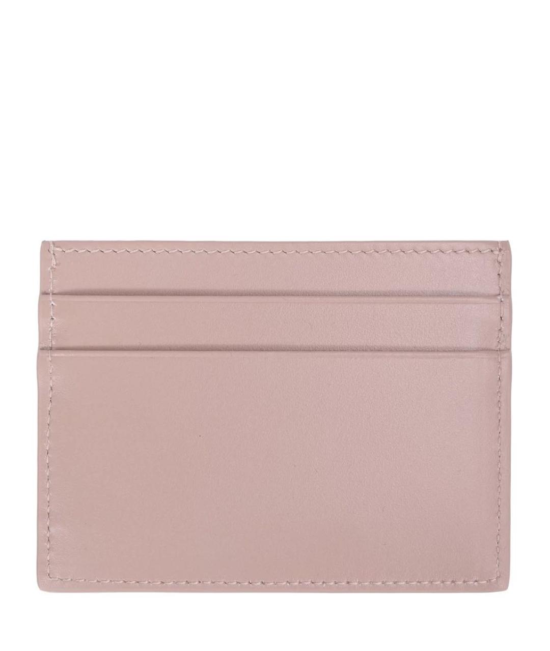 DOLCE&GABBANA Розовый кожаный кардхолдер, фото 2