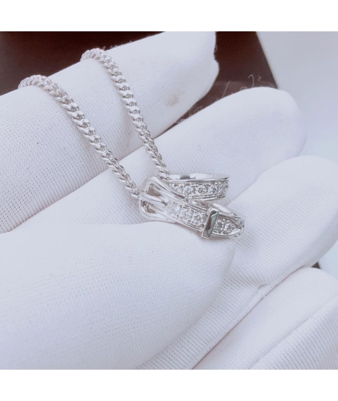 HERMES Белое колье из белого золота, фото 5