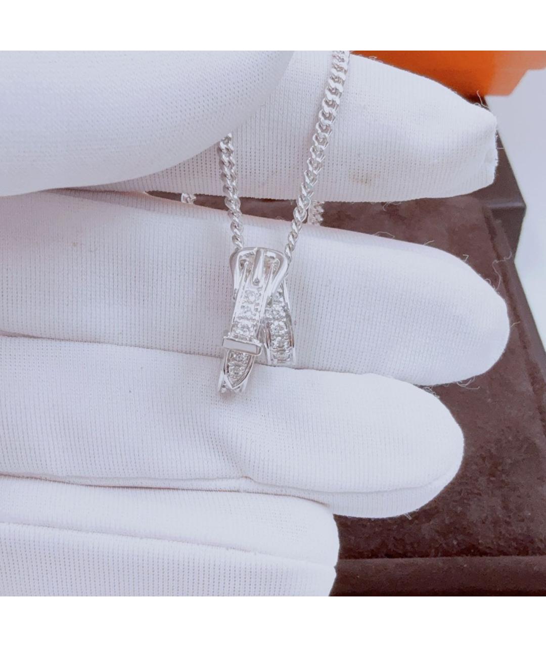 HERMES Белое колье из белого золота, фото 4