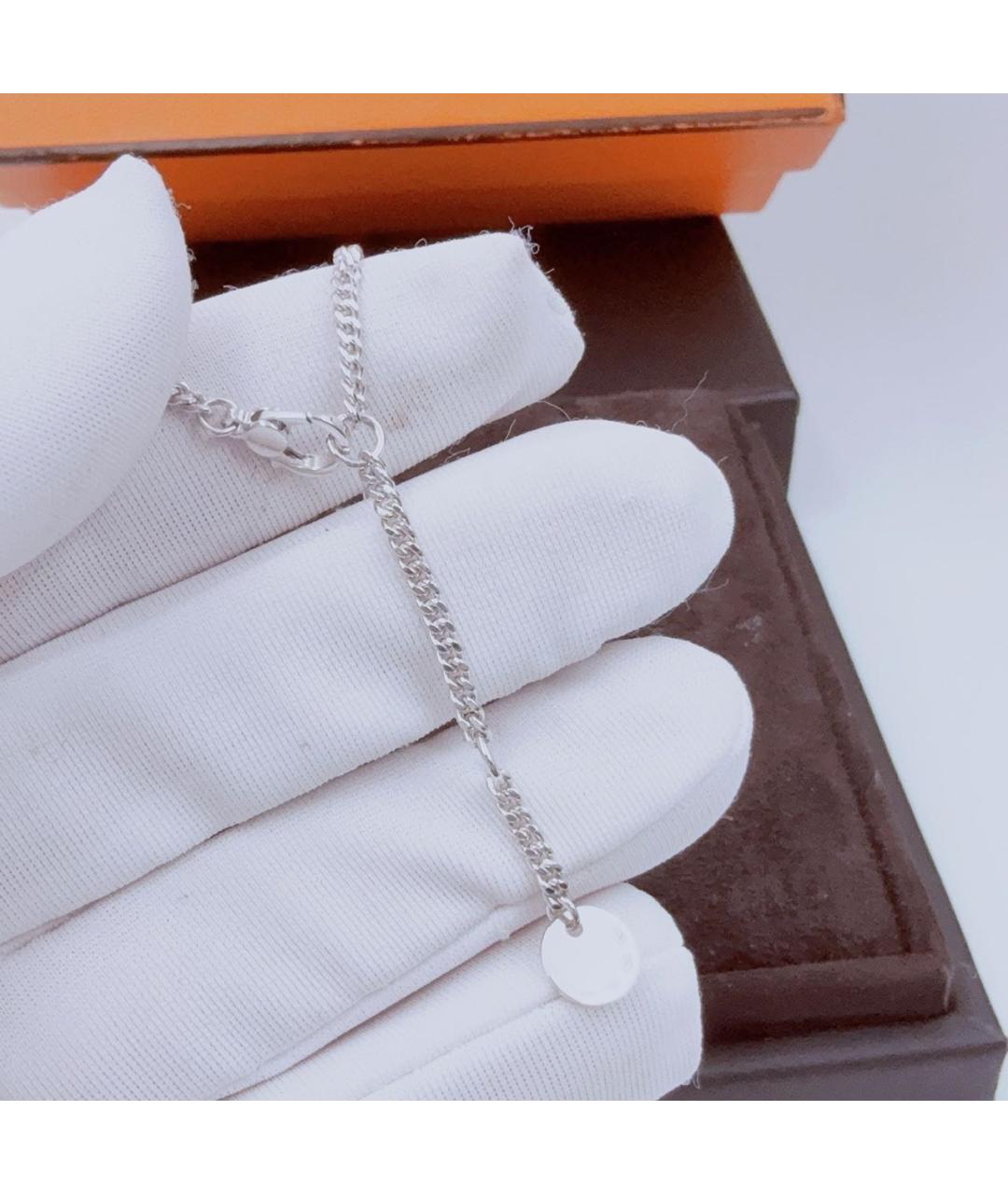 HERMES Белое колье из белого золота, фото 6