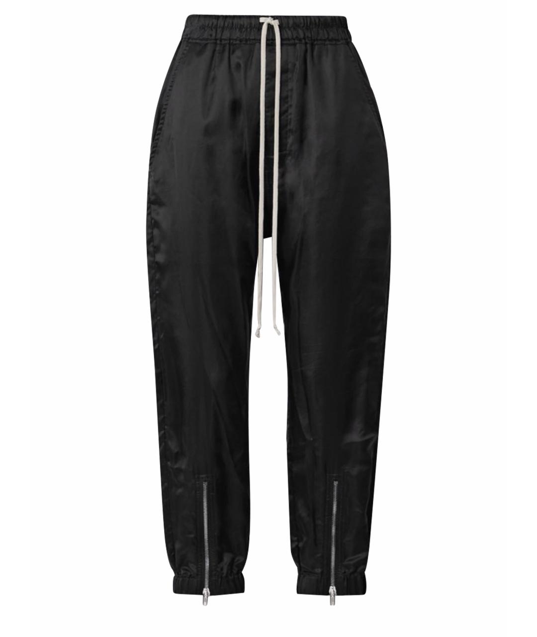 RICK OWENS Черные прямые брюки, фото 1