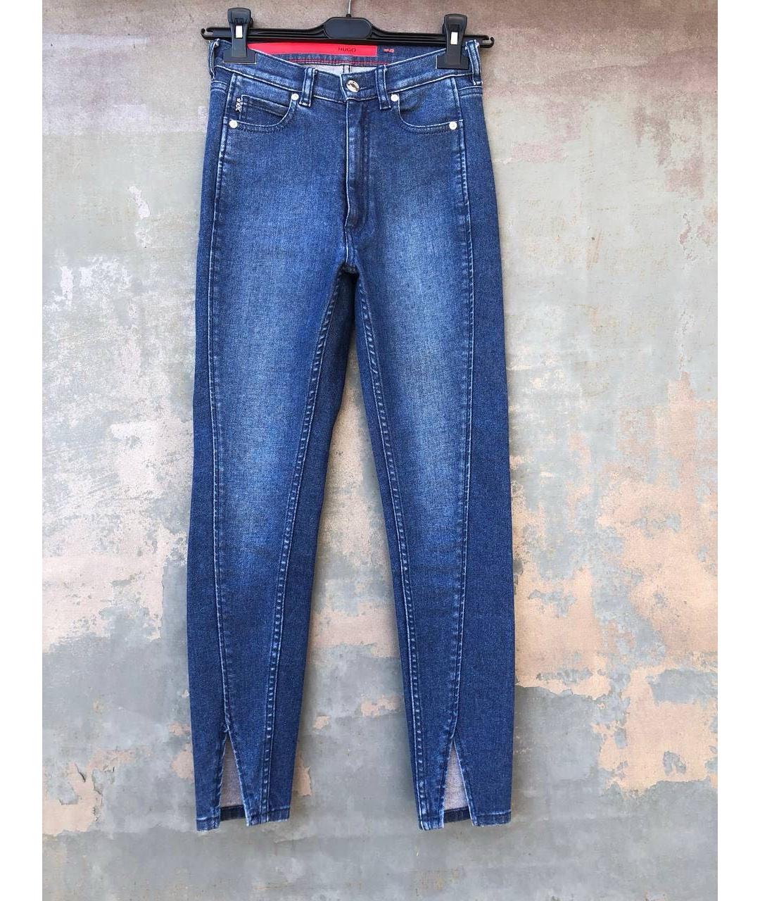 HUGO Хлопко-эластановые джинсы слим, фото 9