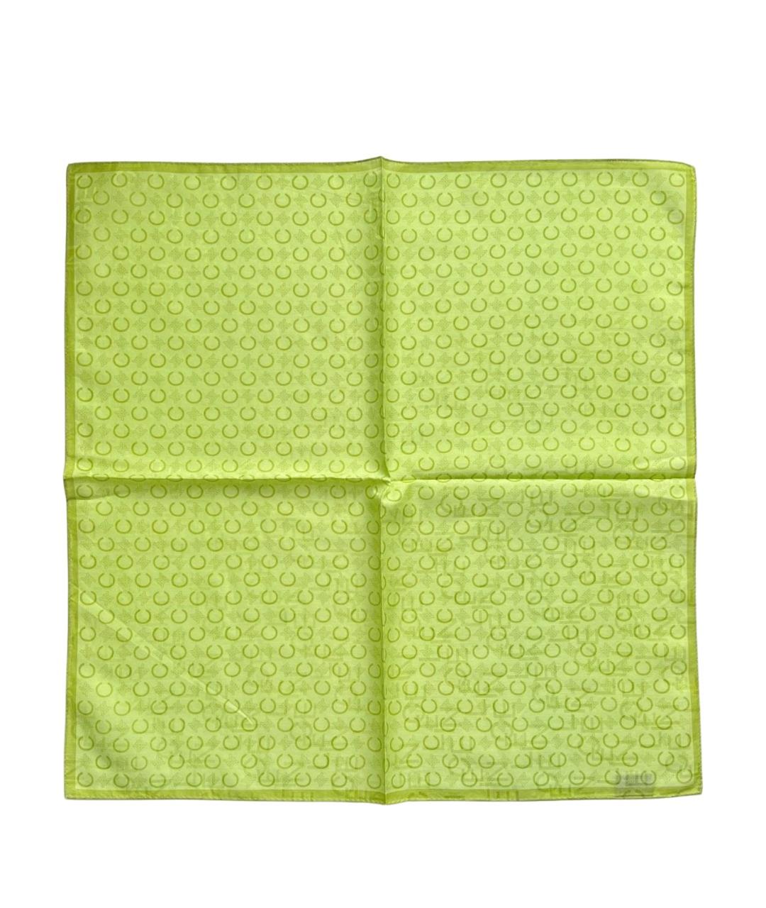 CELINE Зеленый хлопковый платок, фото 1