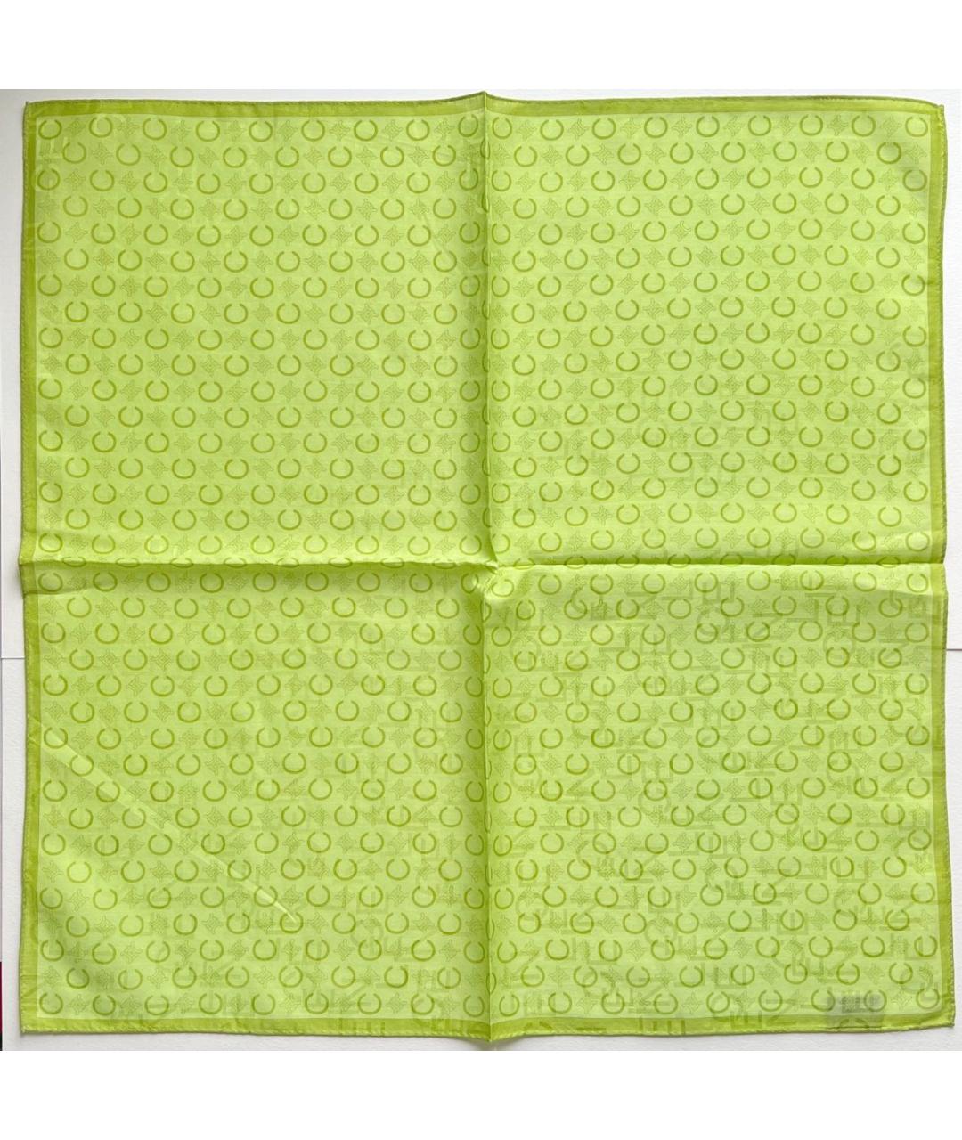 CELINE Зеленый хлопковый платок, фото 6