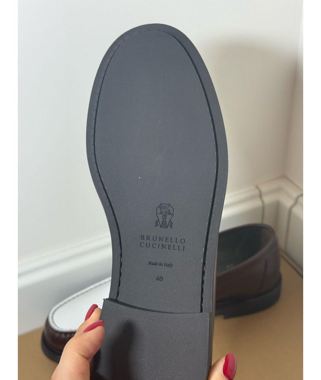 BRUNELLO CUCINELLI Мульти кожаные лоферы, фото 4