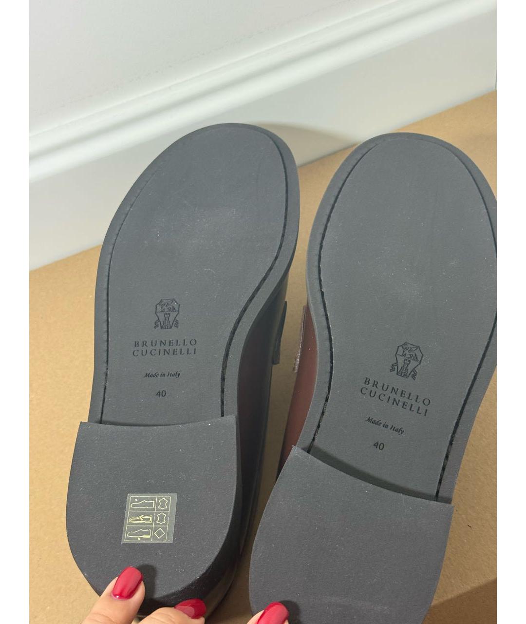 BRUNELLO CUCINELLI Мульти кожаные лоферы, фото 6