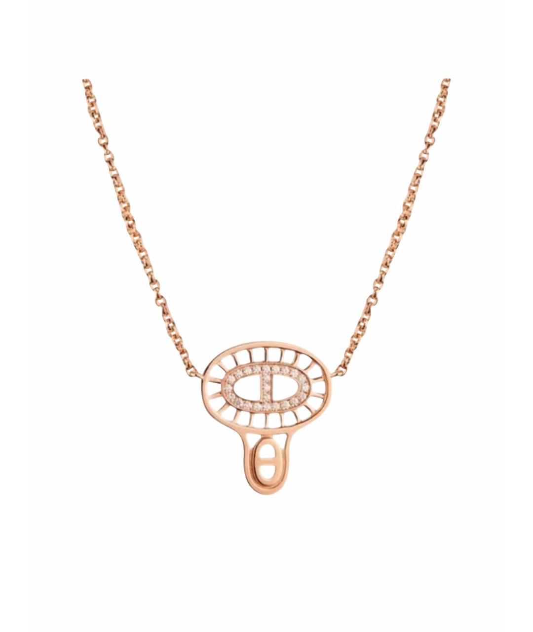 HERMES Золотое колье, фото 1