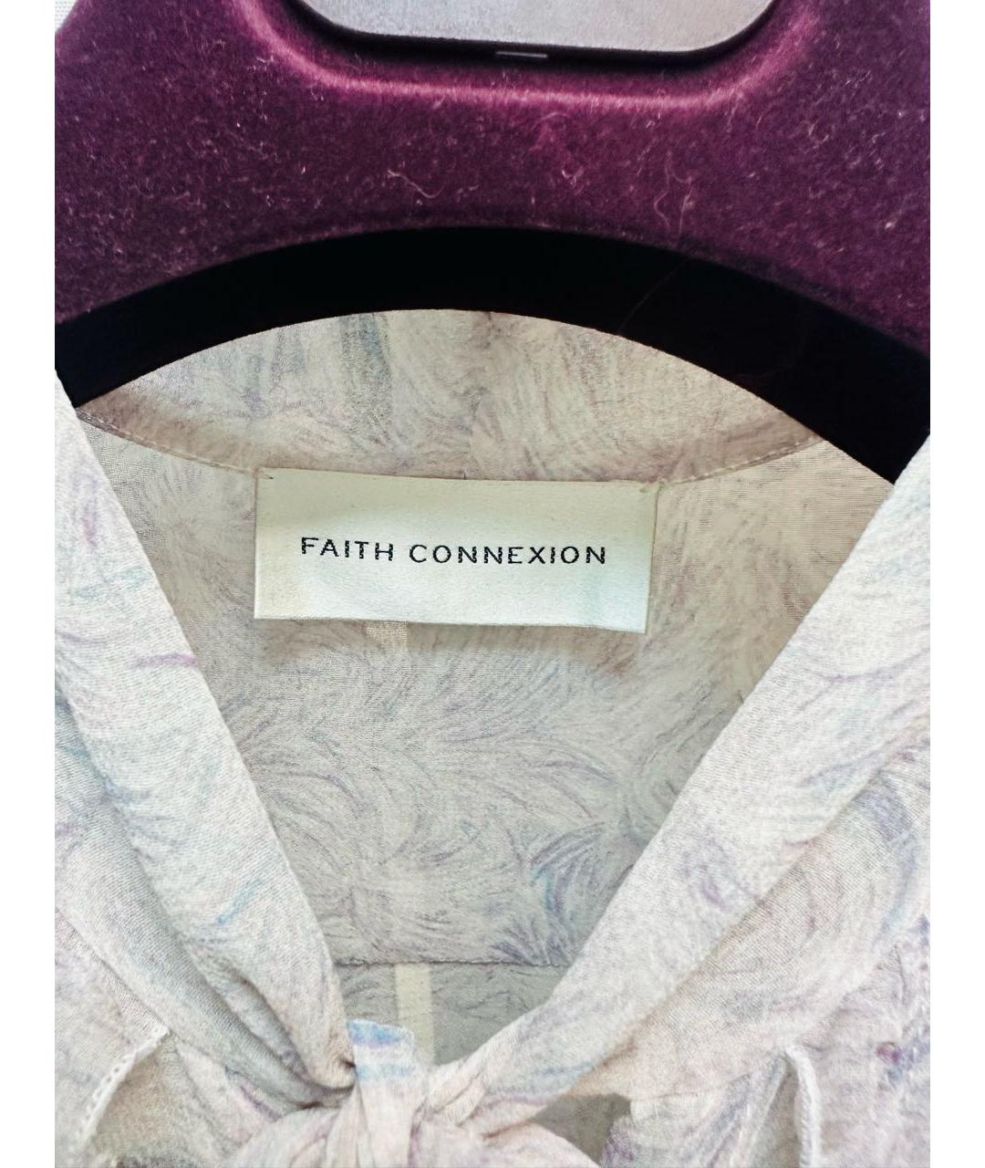 NO/FAITH STUDIOS Фиолетовое шелковое повседневное платье, фото 4