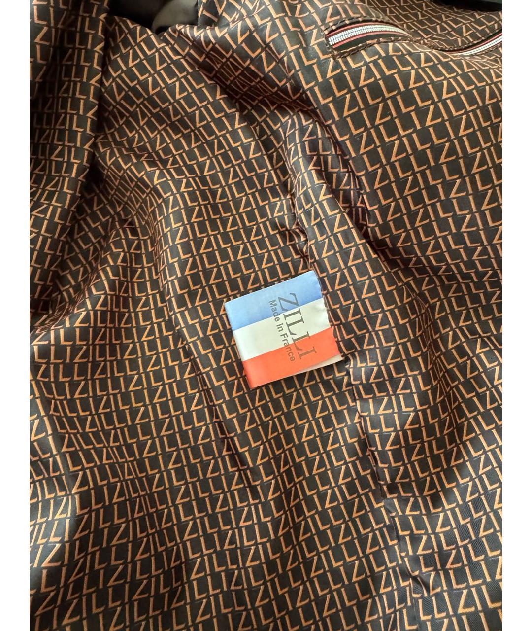 ZILLI Коричневая кожаная куртка, фото 5