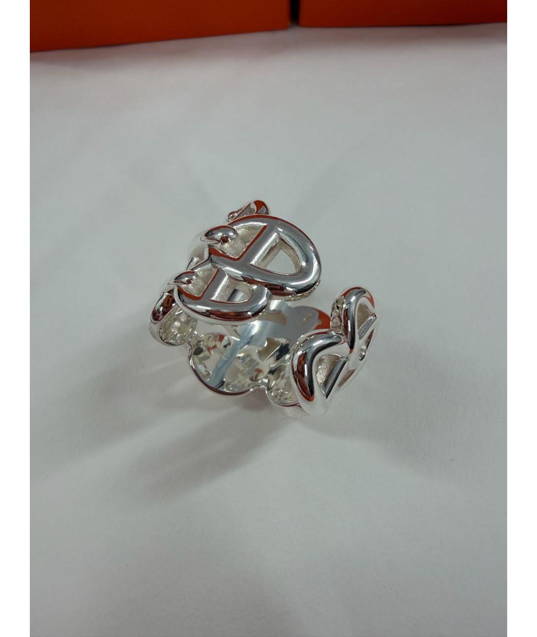 HERMES Серебряное серебряное кольцо, фото 6