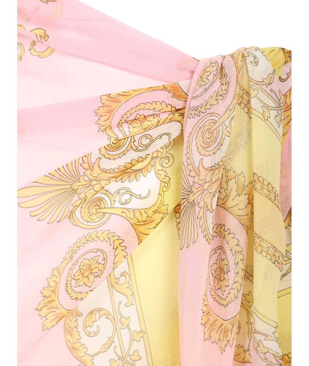 VERSACE Мульти юбка миди, фото 5