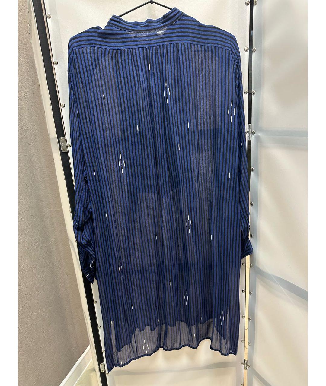 ISABEL MARANT ETOILE Темно-синяя вискозная рубашка, фото 2