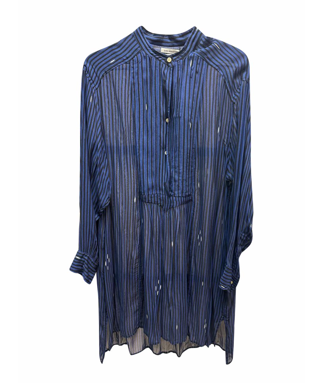 ISABEL MARANT ETOILE Темно-синяя вискозная рубашка, фото 1