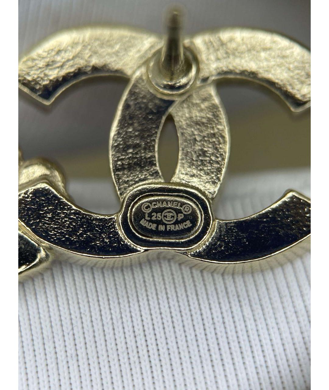 CHANEL Золотые серьги, фото 8