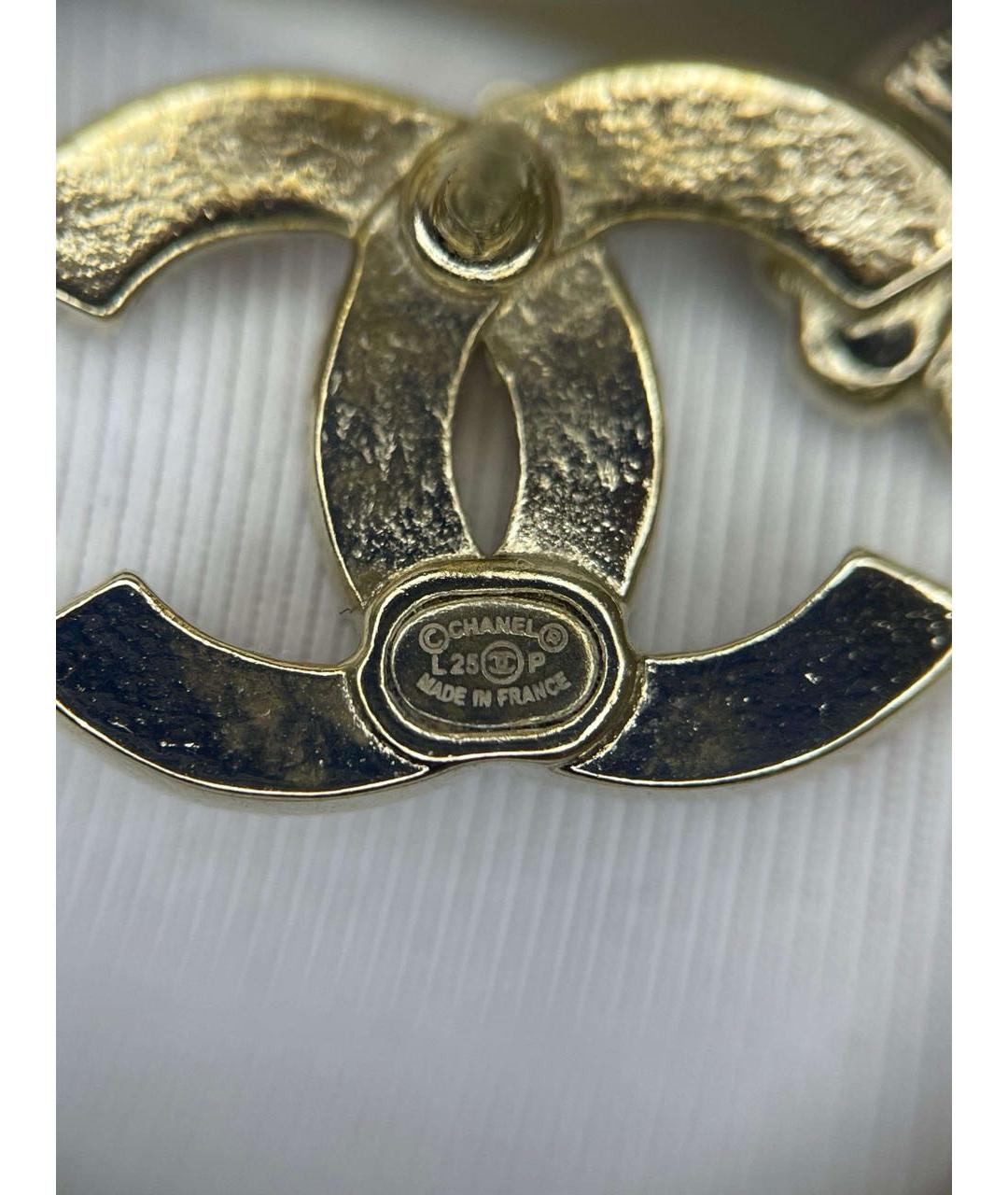 CHANEL Золотые серьги, фото 7