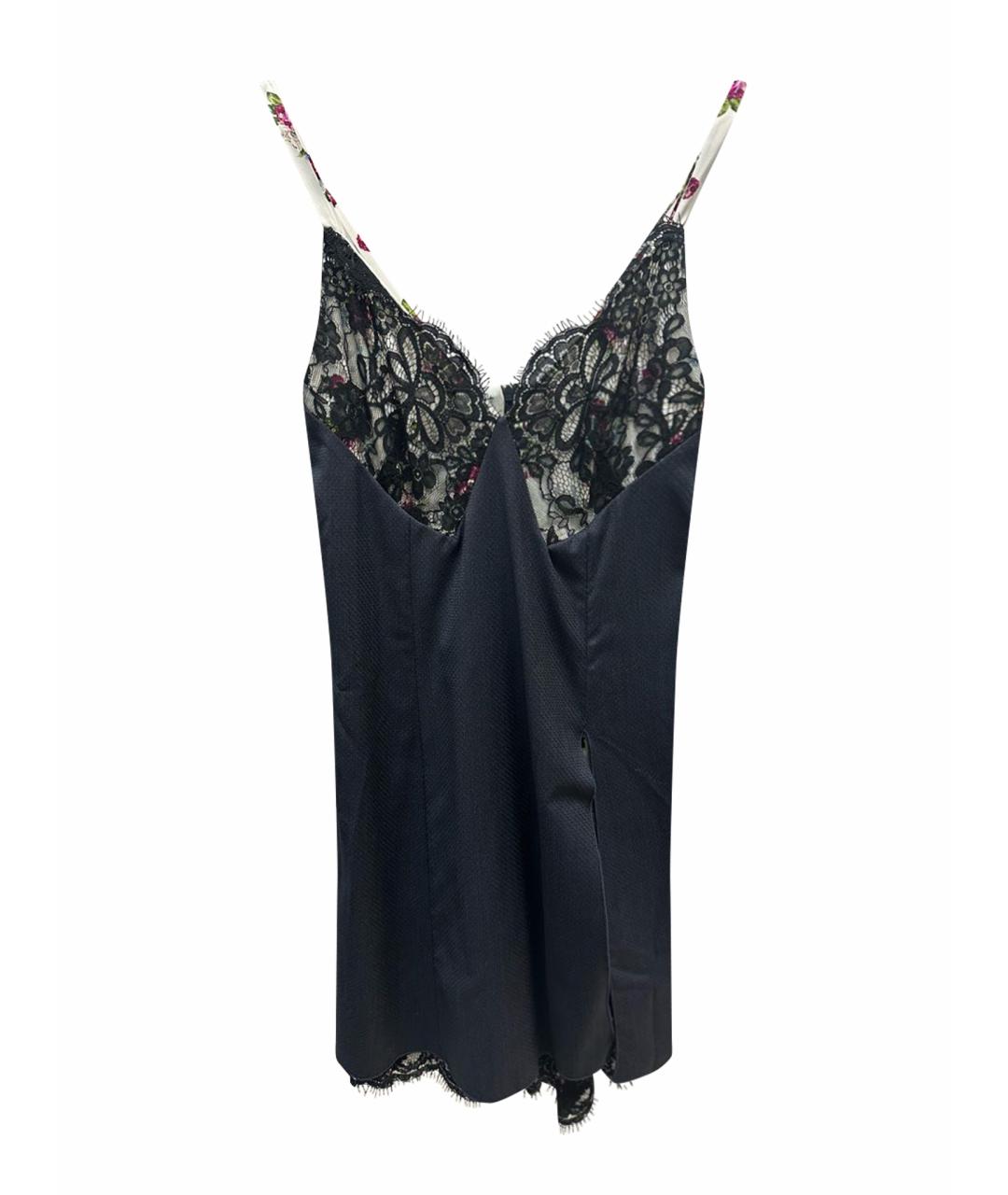 DONDUP Черное шелковое повседневное платье, фото 1