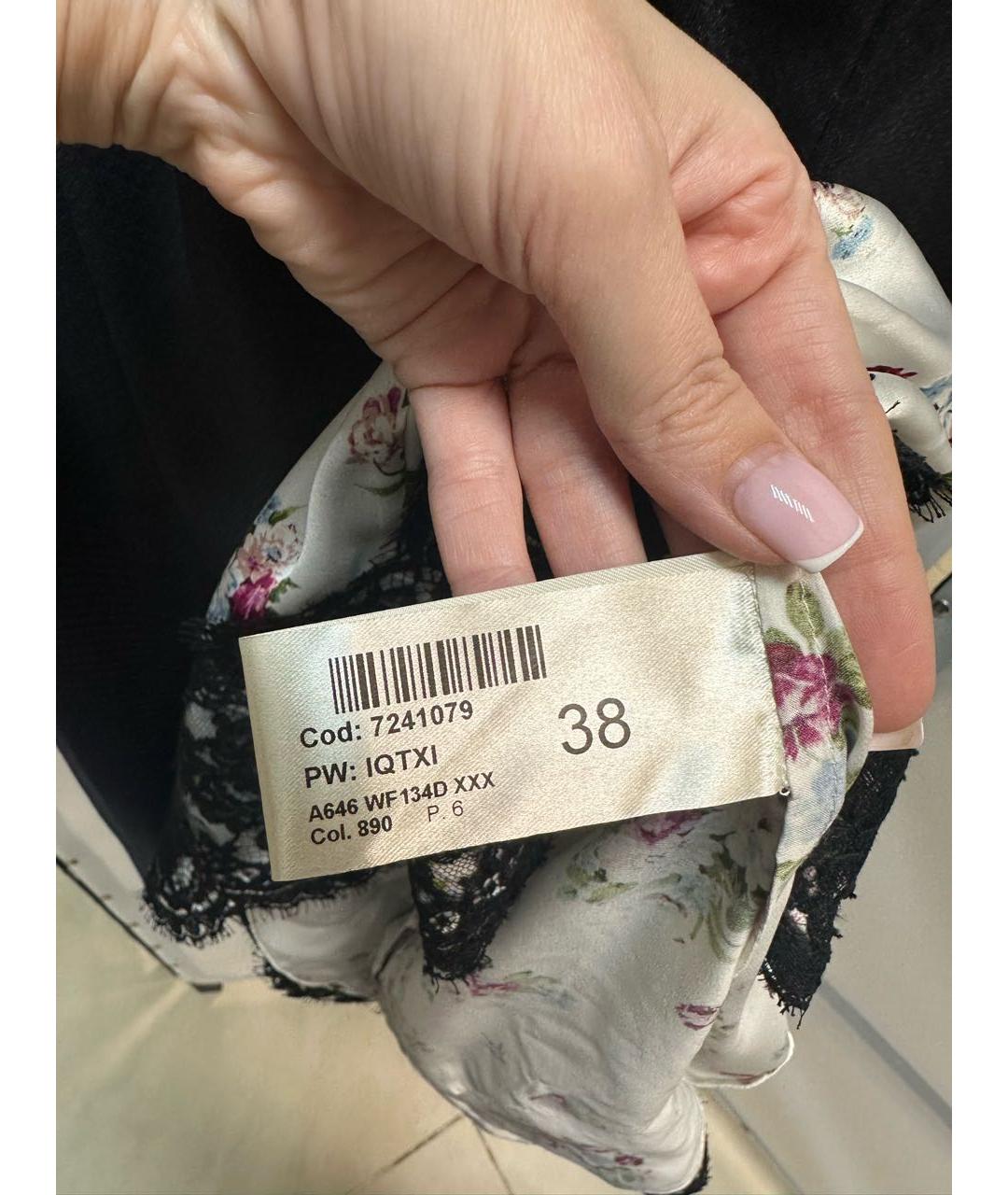 DONDUP Черное шелковое повседневное платье, фото 7