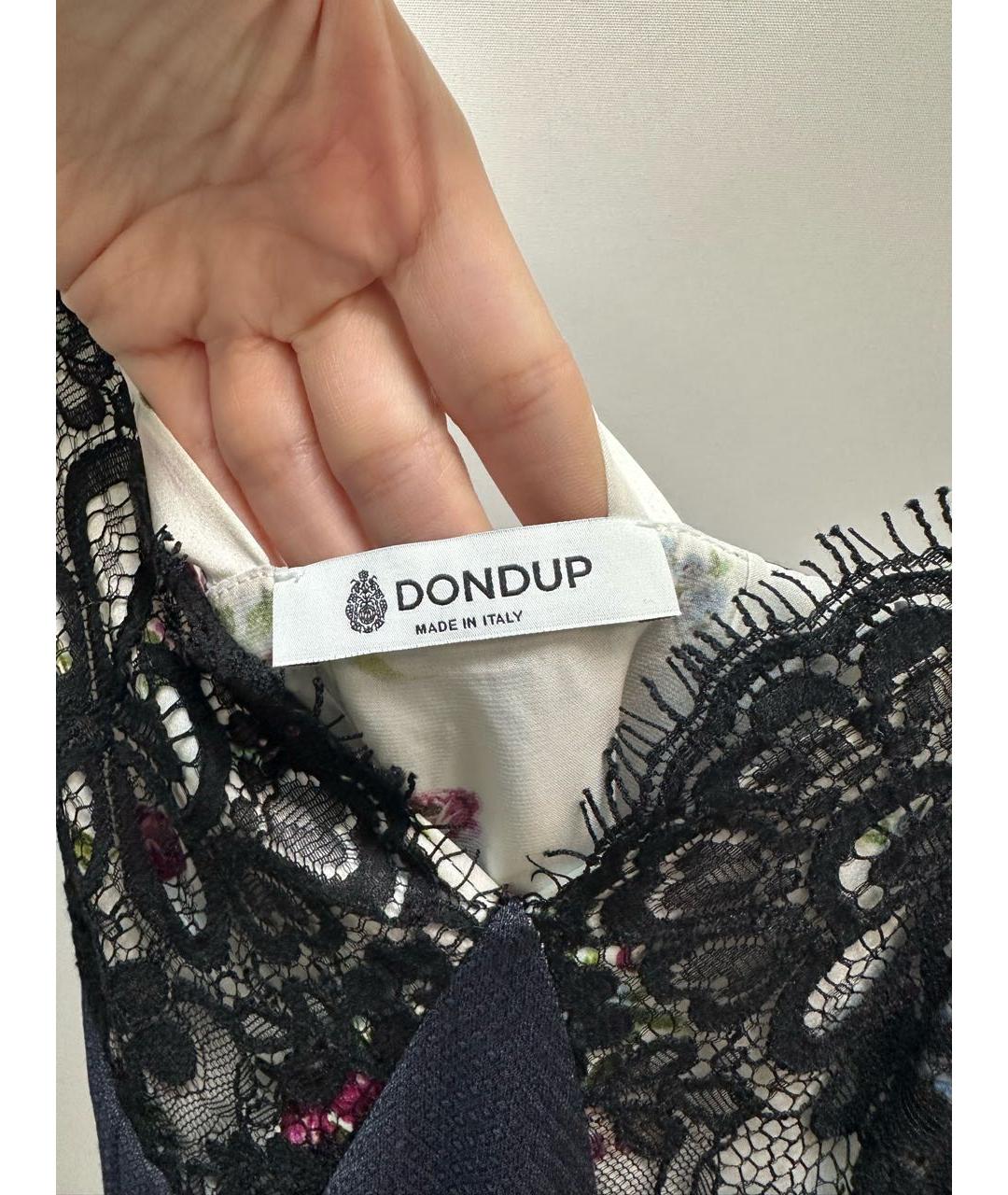 DONDUP Черное шелковое повседневное платье, фото 5