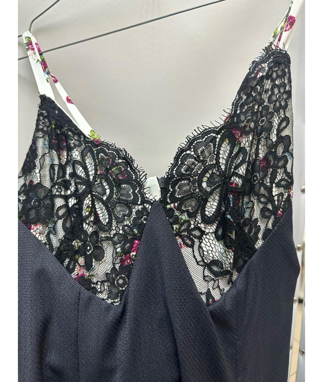 DONDUP Черное шелковое повседневное платье, фото 4