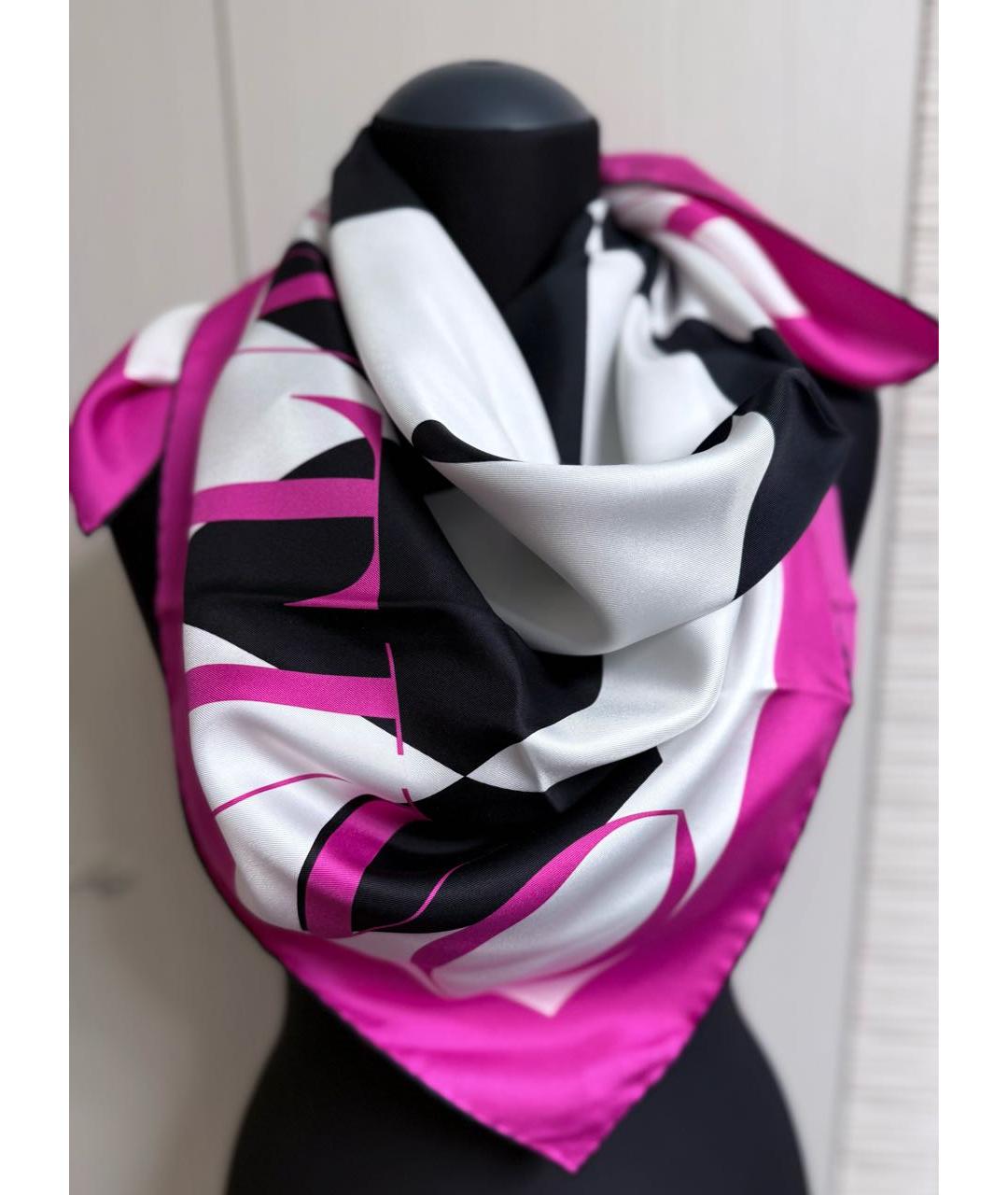 VALENTINO Мульти шелковый платок, фото 7