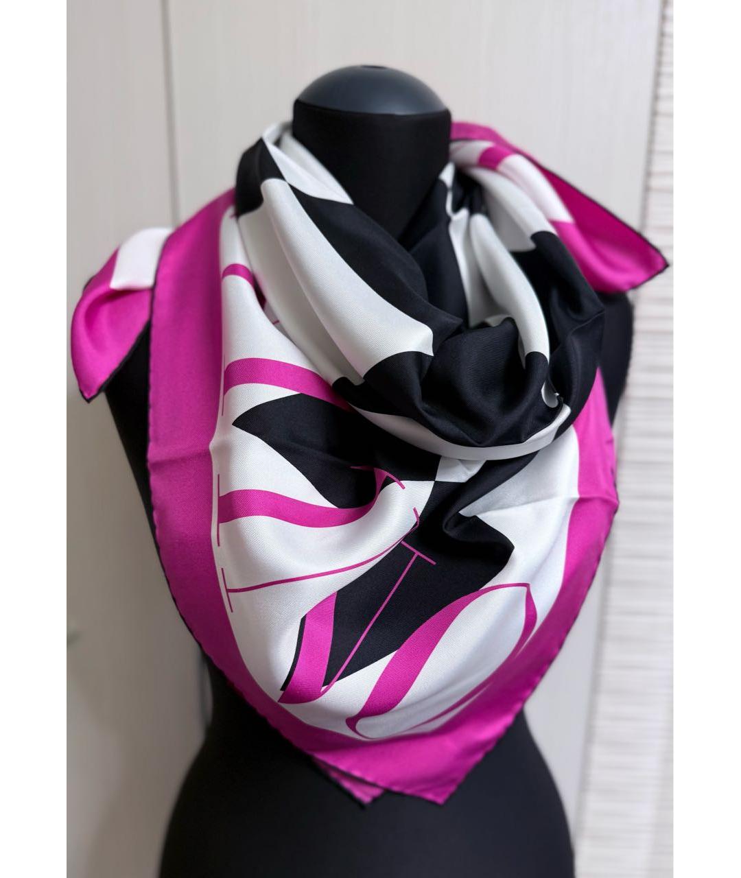 VALENTINO Мульти шелковый платок, фото 9