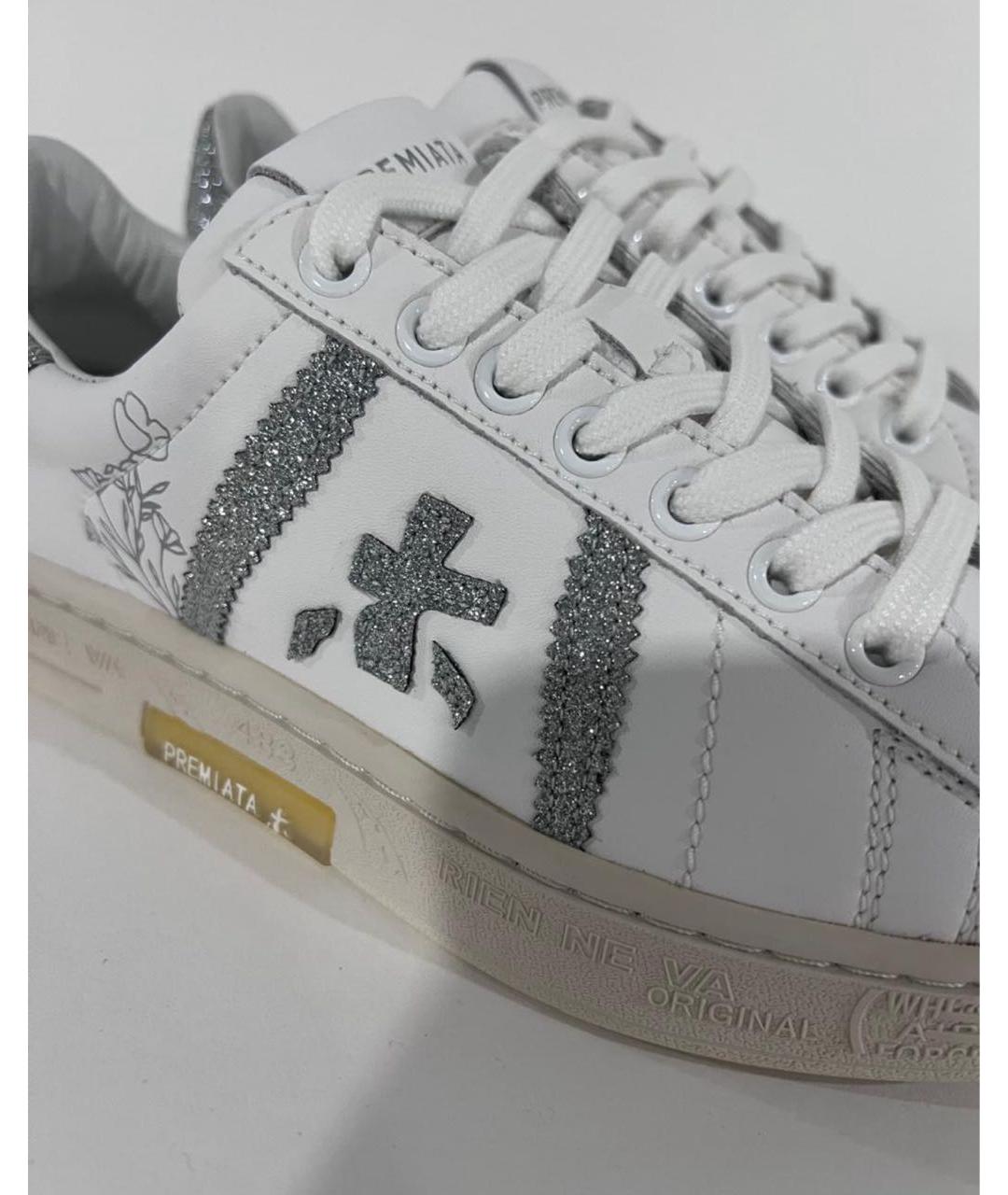 PREMIATA Белые кожаные кеды, фото 5