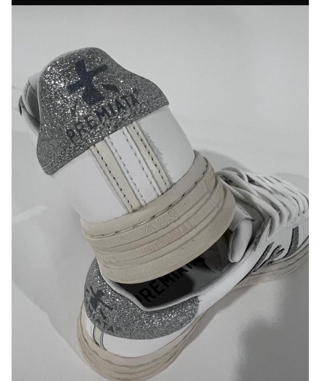 PREMIATA Белые кожаные кеды, фото 3