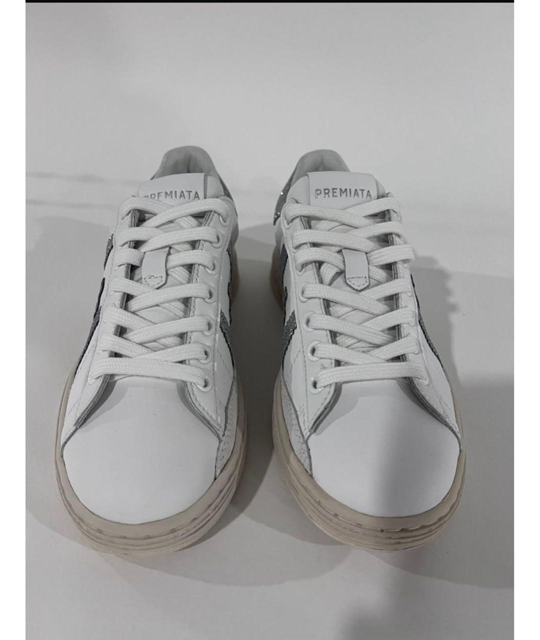 PREMIATA Белые кожаные кеды, фото 4