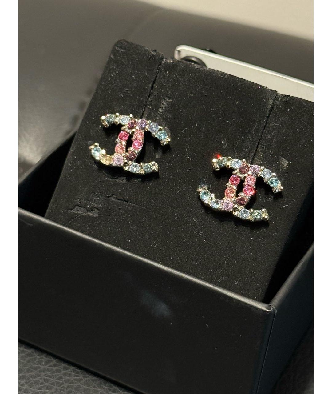 CHANEL Золотые серьги, фото 3