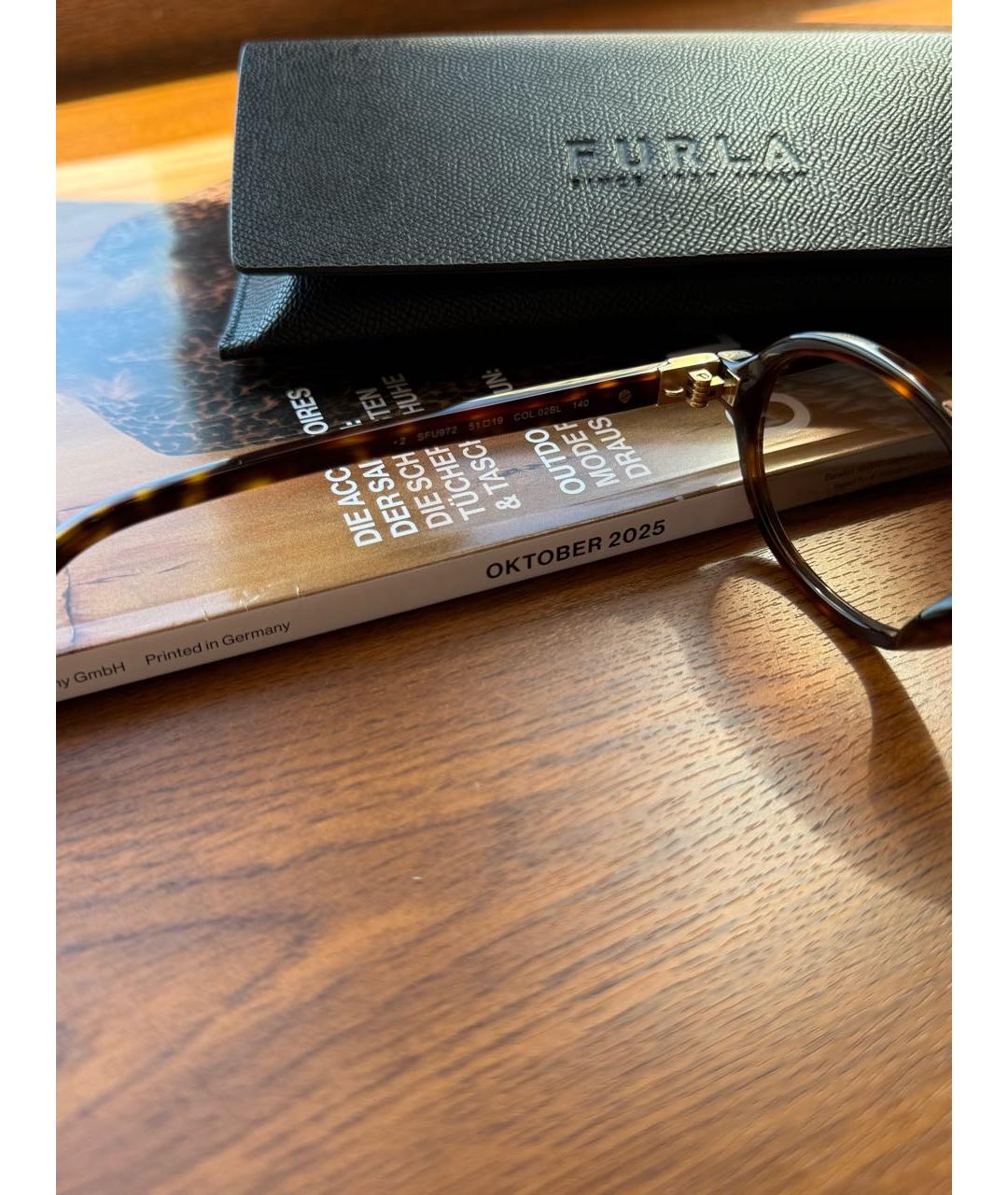 FURLA Коричневые солнцезащитные очки, фото 6